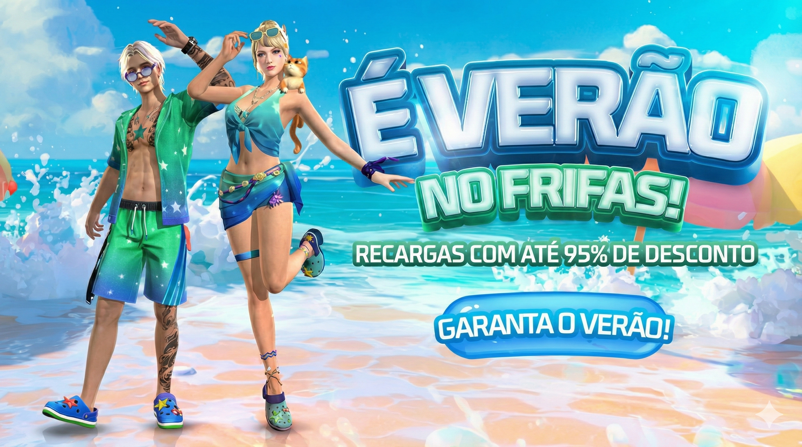 Banner Promoção de Natal Free Fire